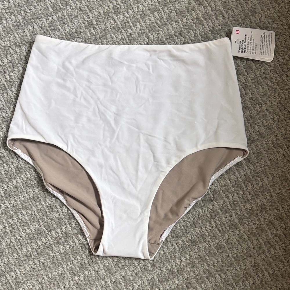 lululemon athletica White Waterside High Waist Bikini Bottoms